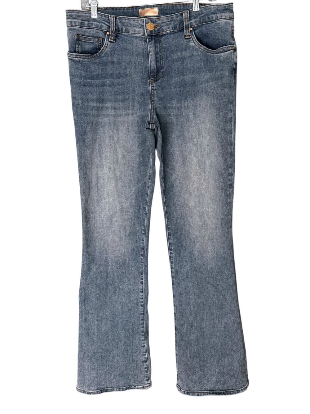 KUT from the Kloth Natalie Flare Jeans Women's 14 LT Conform Stretch 34" Inseam